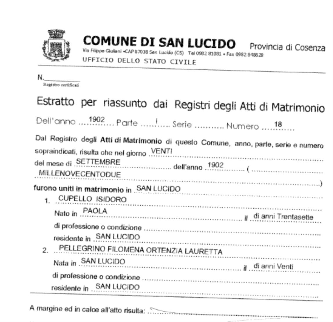 documents italian citizenship